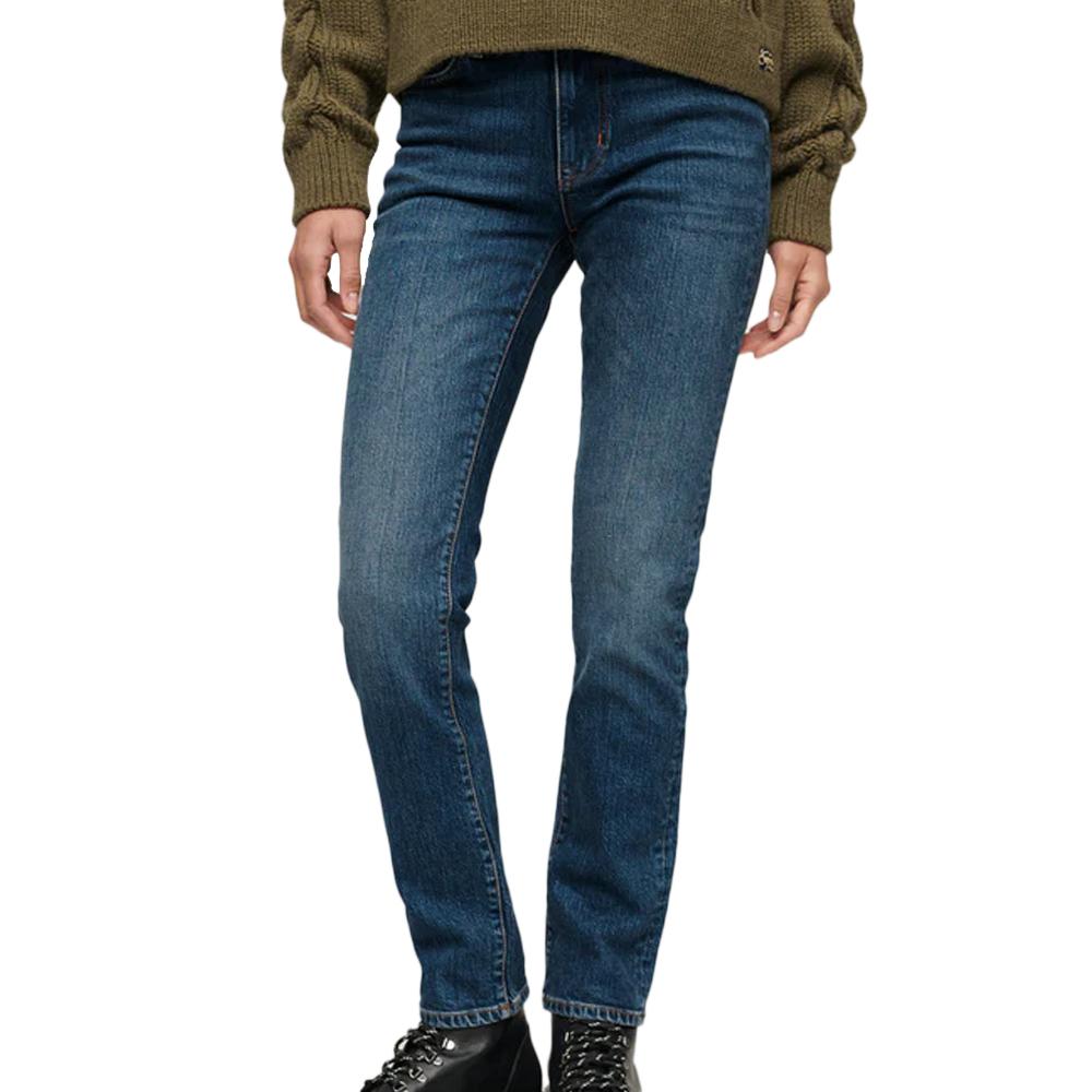 Superdry Jean Slim Bleu Femme Superdry Vintage Rise Sum