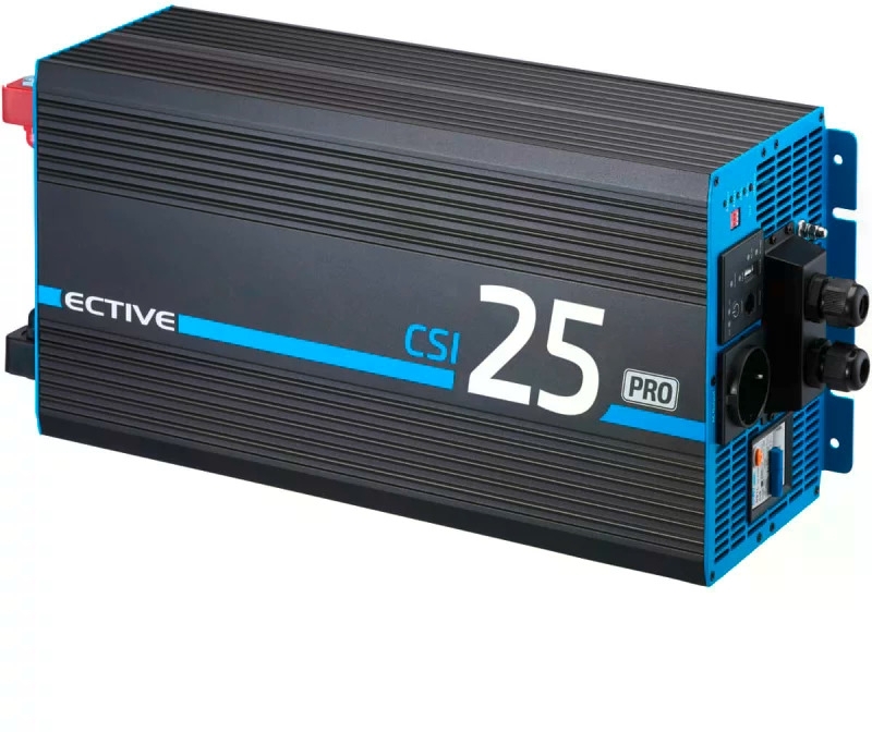 Ective CSI 25 Pro Sinus-Wechselrichter mit Netzvorrangschaltung und Ladegerät 12V 2500W