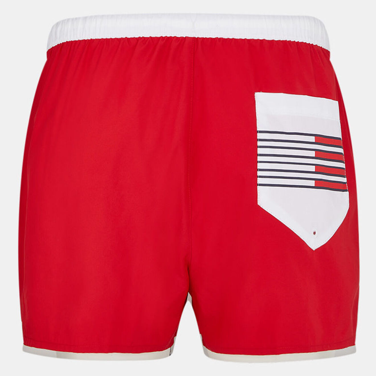 Tommy Hilfiger Short de bain logo vertical coté rouge