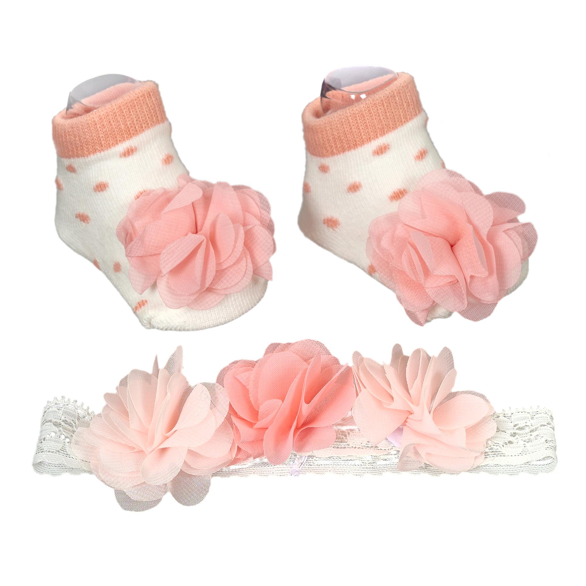 ENSEMBLE FILLE BANDEAU ET CHAUSSETTES