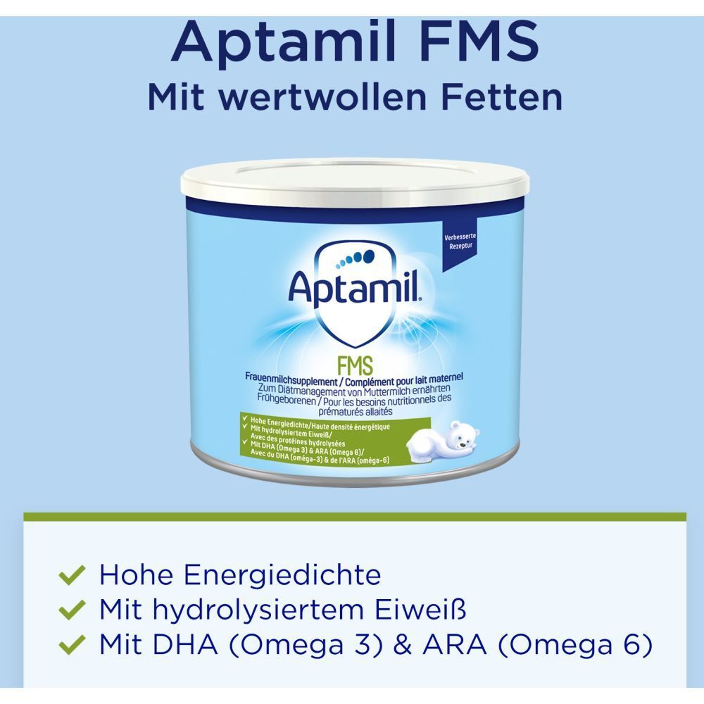 Aptamil FMS -Frauenmilchsupplement für Muttermilch ernährte Frühgeborene