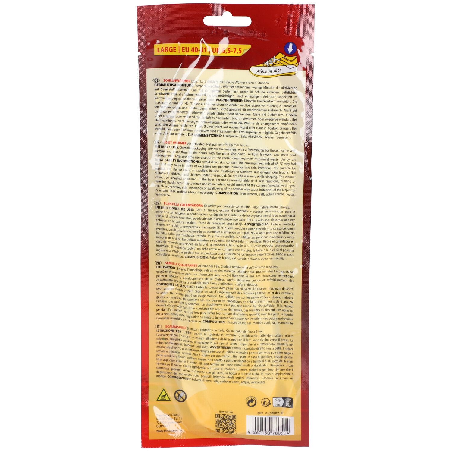 thermopad® Sohlenwärmer