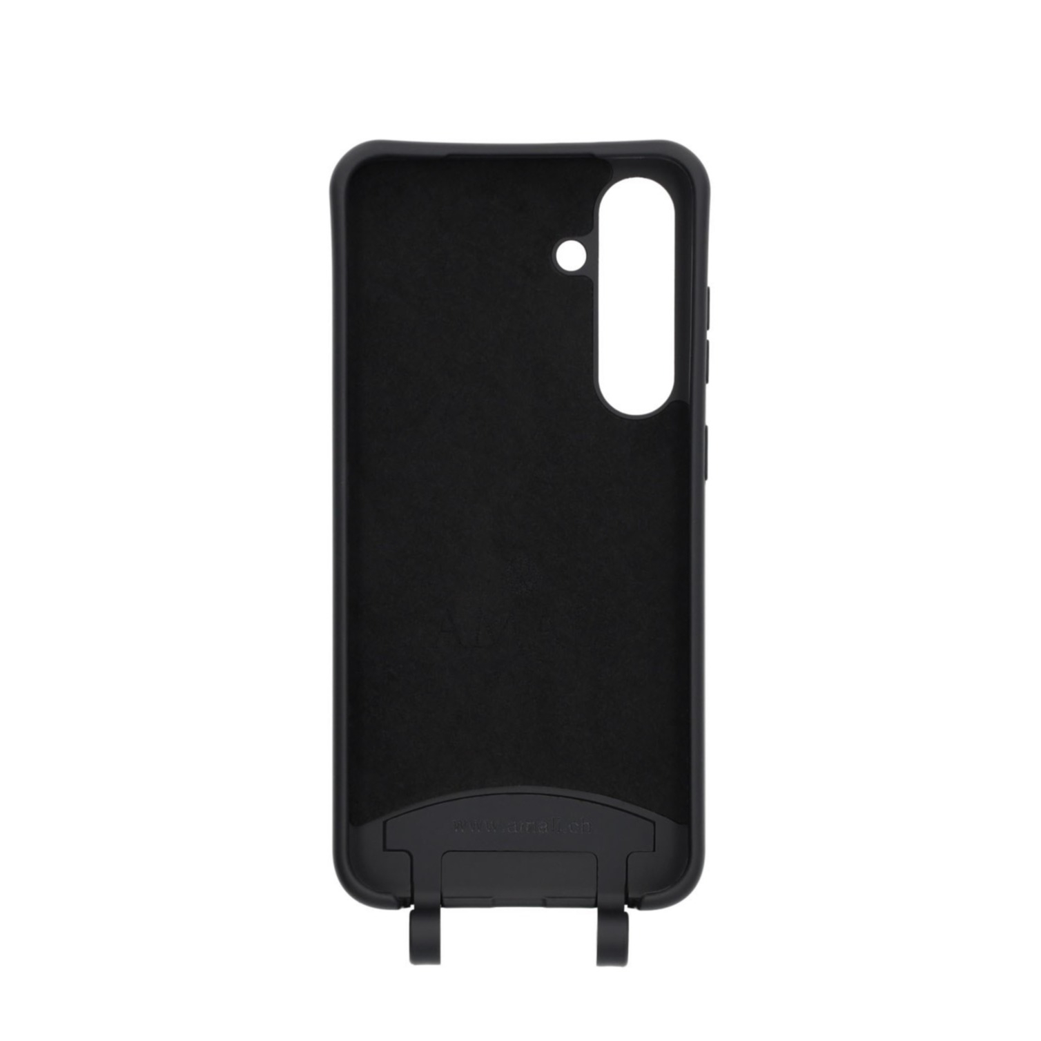Samsung Galaxy S24  Plus Handy Hülle Elegantes Case mit abnehmbarem Necklace Adapter - Black / Silver
