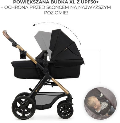 Kinderkraft MOOV 2 4-in-1 Duovogn, Pure Black