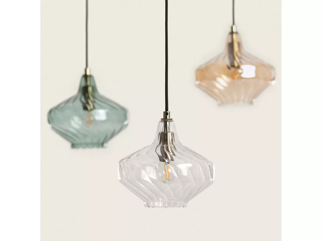 Suspension Verre Blas Transparent