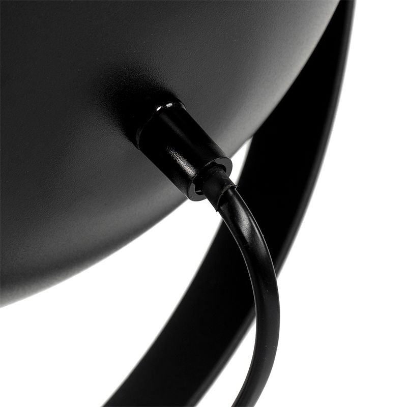 Tafellamp zwart met goud 63,3 cm tripod verstelbaar - Magnax