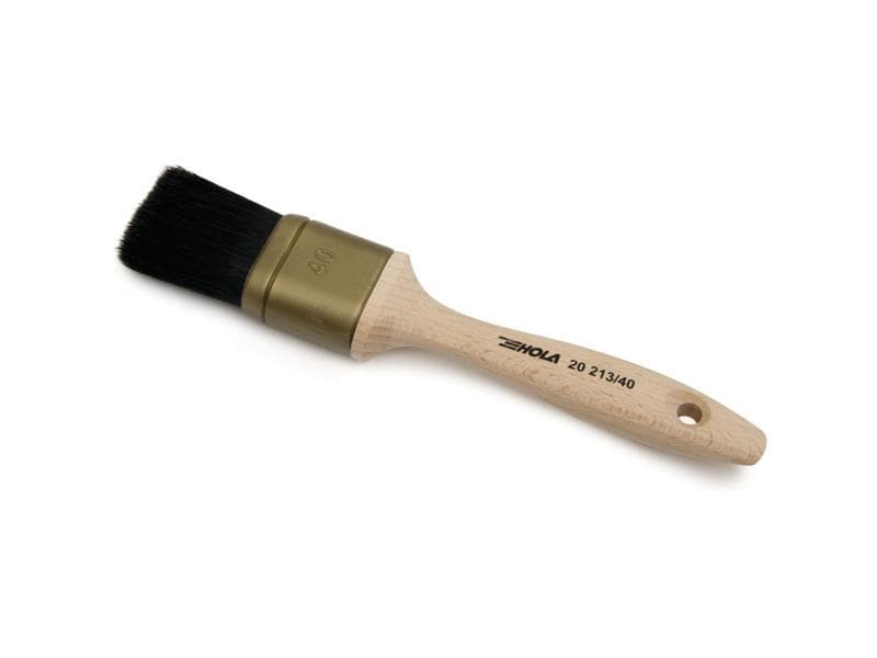 HOLA Lackierpinsel PUREmaxx plus 30 mm, Schwarz Langlebiger Profipinsel aus besten Materialien