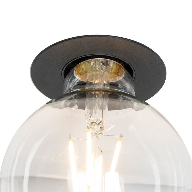 Smart inbouwspot zwart incl. WiFi G95 lichtbron - Insight