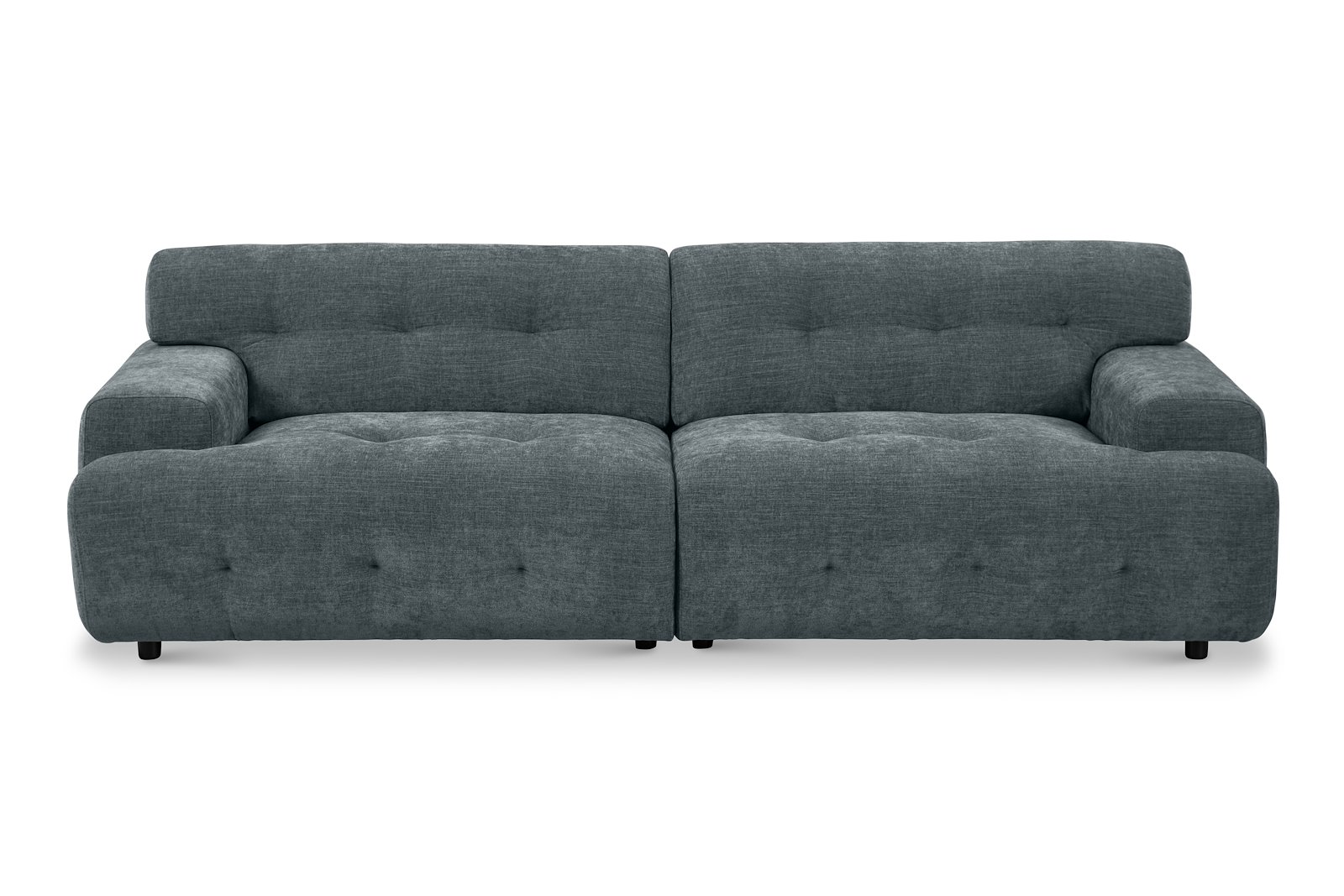 Bob 3-seter Tekstil City 72 Blue Grey med sorte ben.