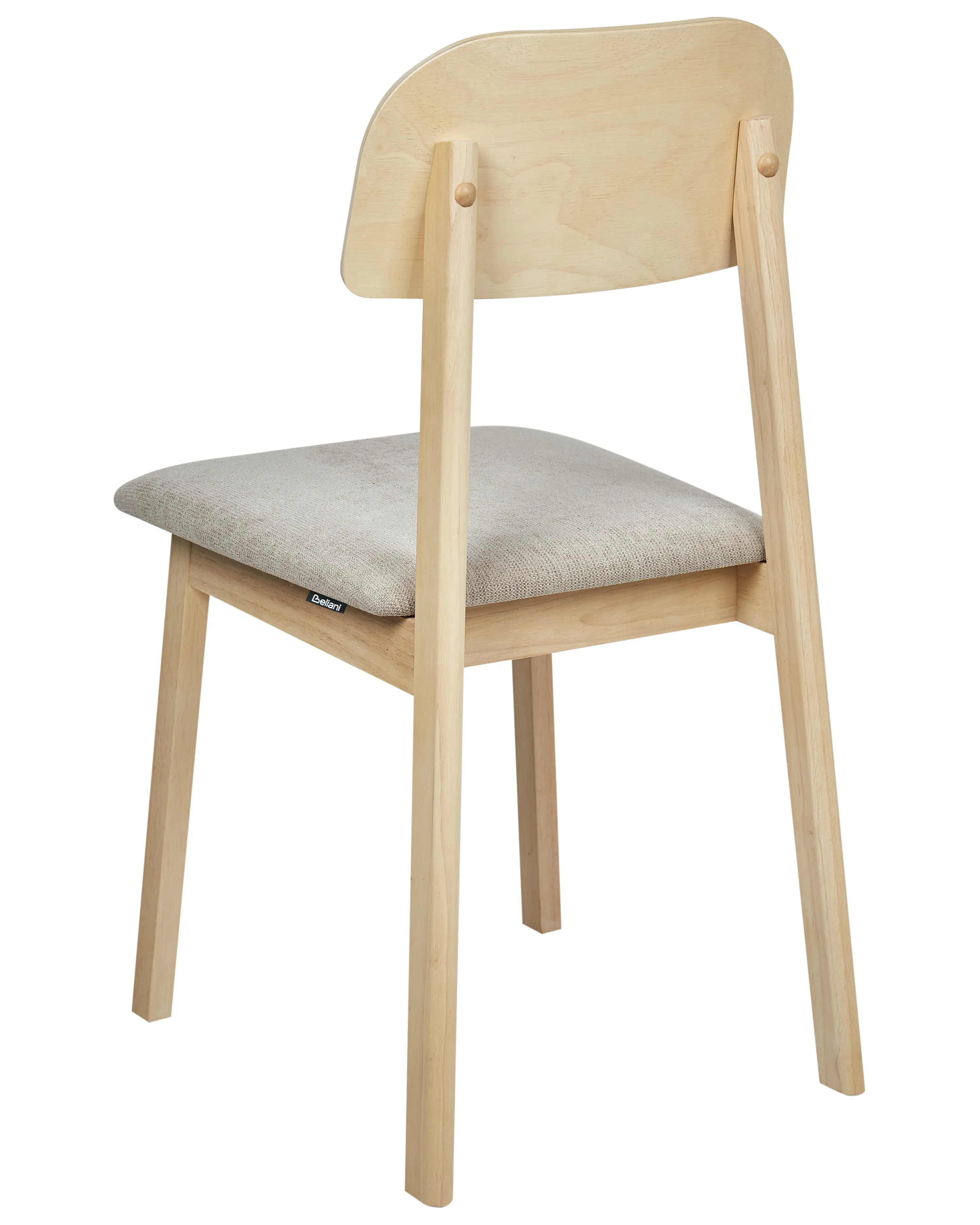 Set van 2 eetkamerstoelen SCANDIA Hout Taupe