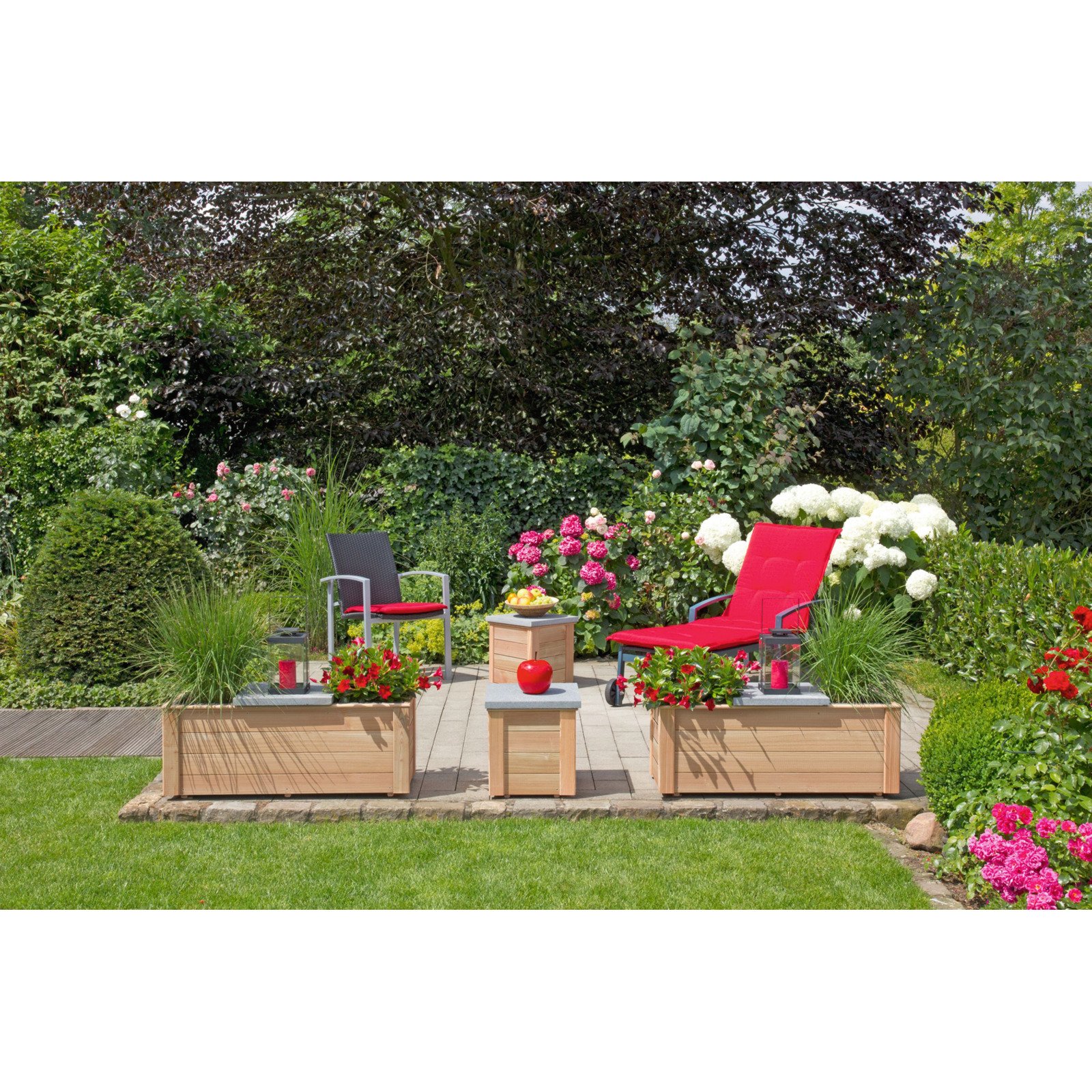 Blumenkasten 38 Lärche, 1 Einsatz