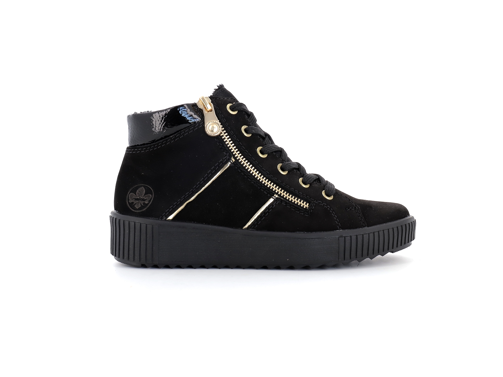 Rieker-Y6416 Nubuck Noir