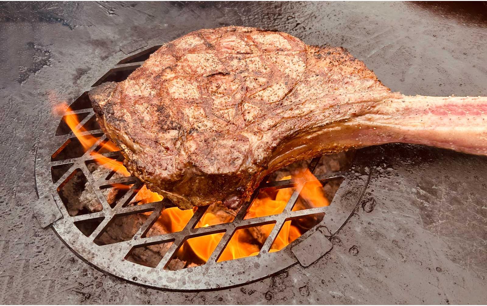 Grillrost für Feuerplatte und Krone, Ø 29.8 cmExtrem stabile Ausführung für spektakuläres Branding