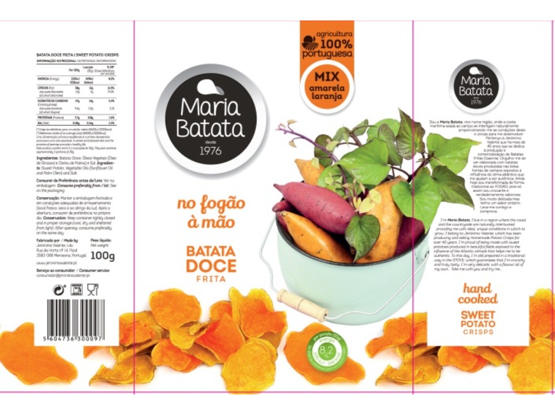 BATATA DOCE FRITA MIX 100G