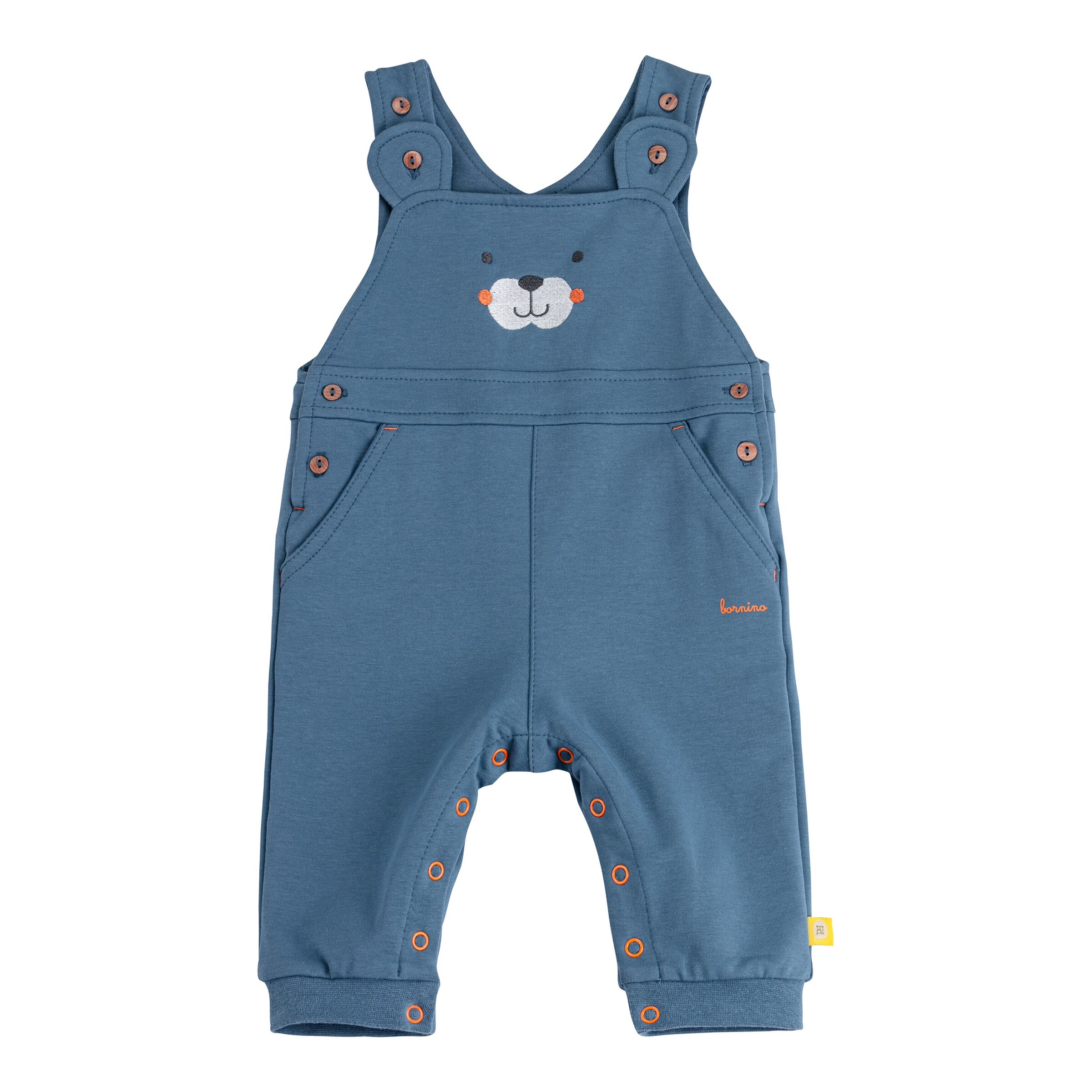 Bornino - Lieblinge 2-tlg. Set Latzhose und Shirt langarm blau/natur