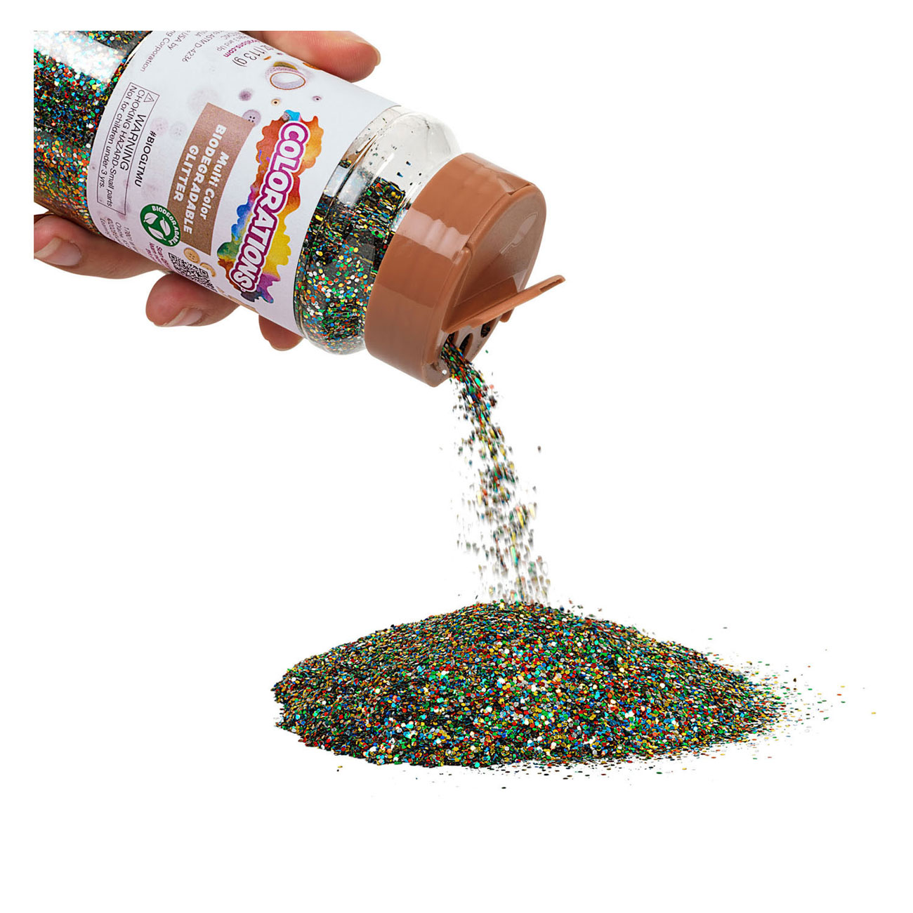 Colorations - Biologische Afbreekbare Glitter - Multi, 113 gram