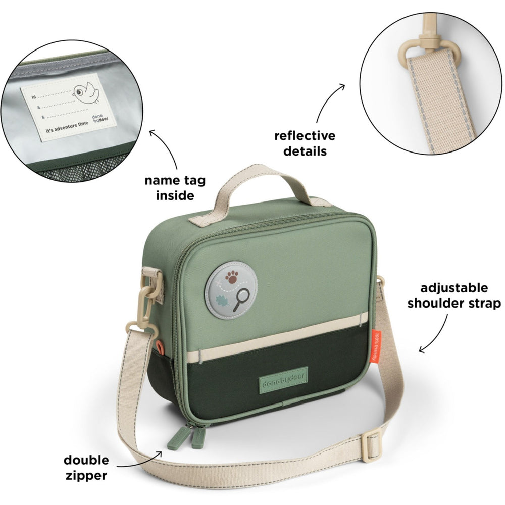 Køb DonebyDeer Green Tiny Trails Insulated Frokost Taske
