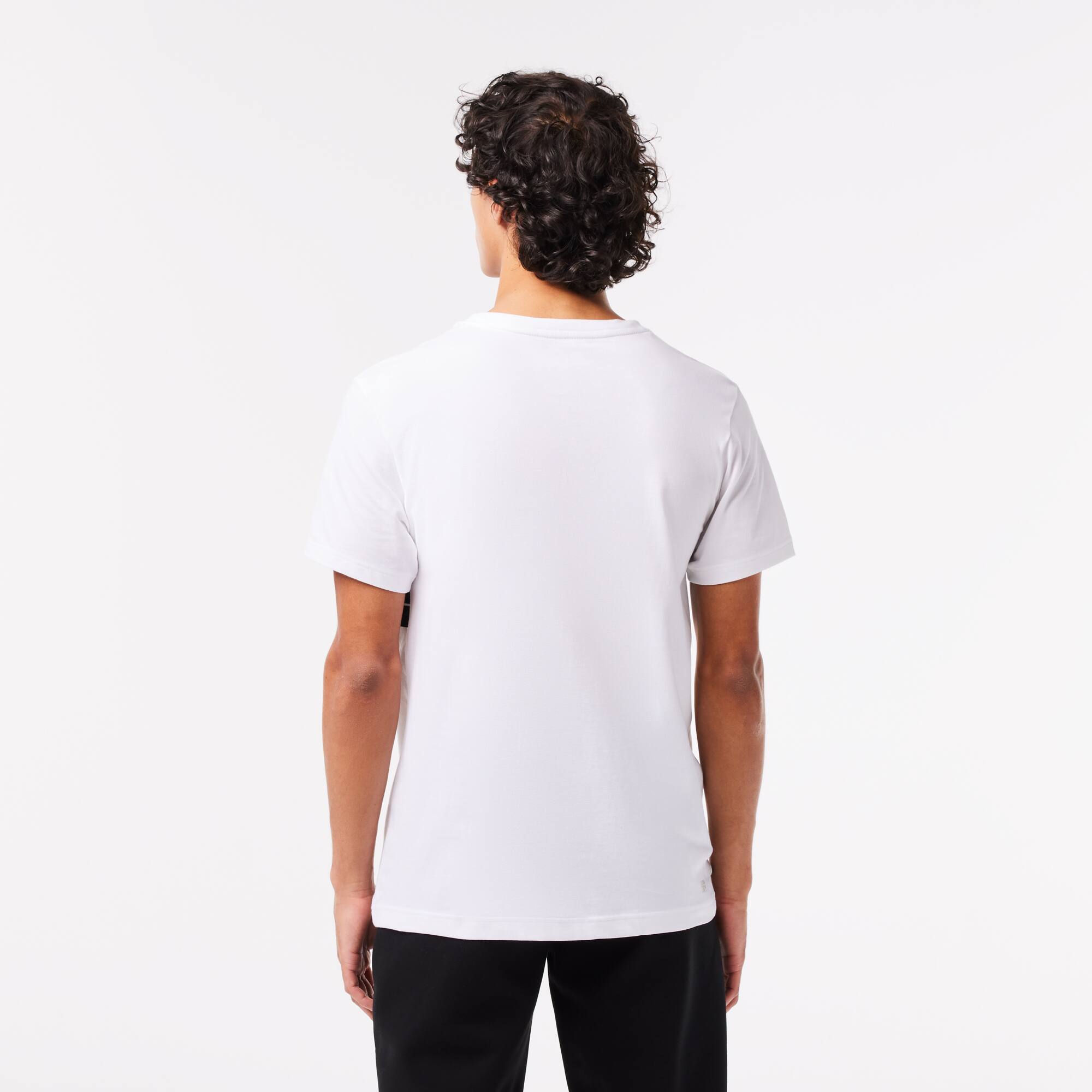 Regular Fit Sport T-Shirt aus Baumwolle T-Shirts - Weiss - Lacoste - Herren