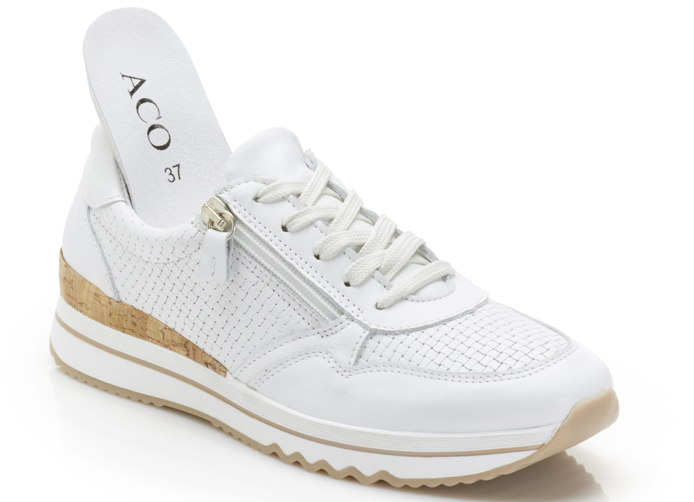 ELENA EDEN Sneaker mit Schnürung und Seitenreißverschluss