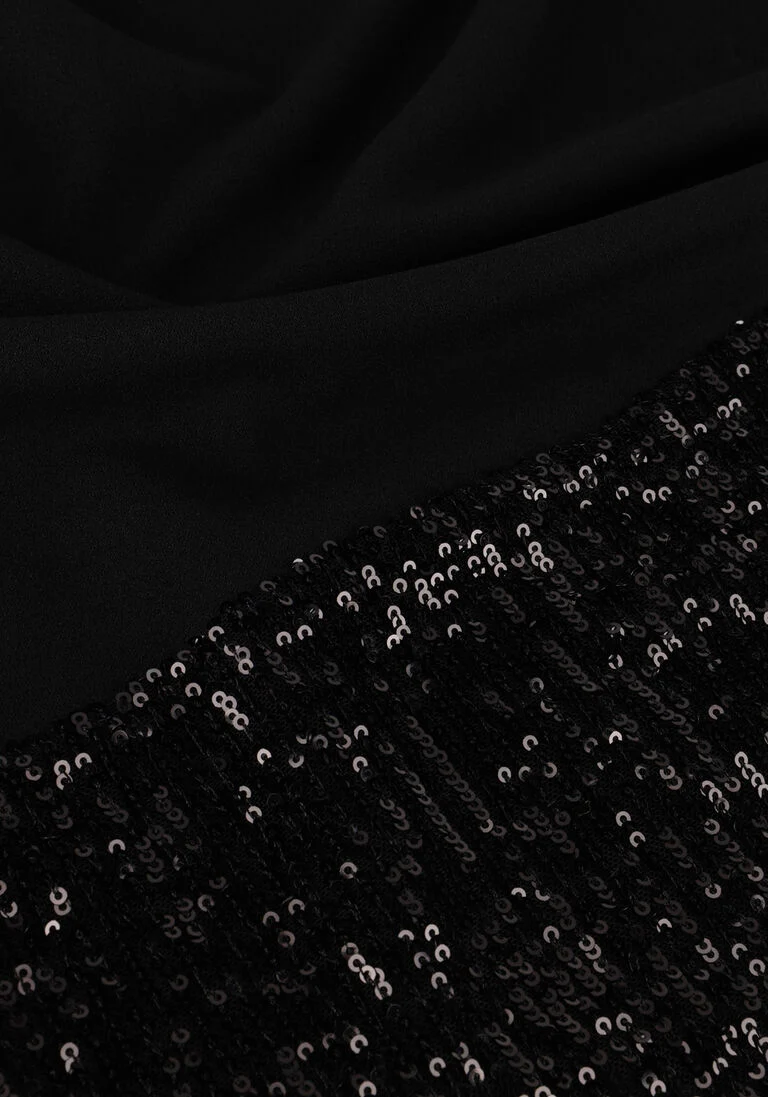 ANA ALCAZAR zwarte ana alcazar mini jurk mix dress