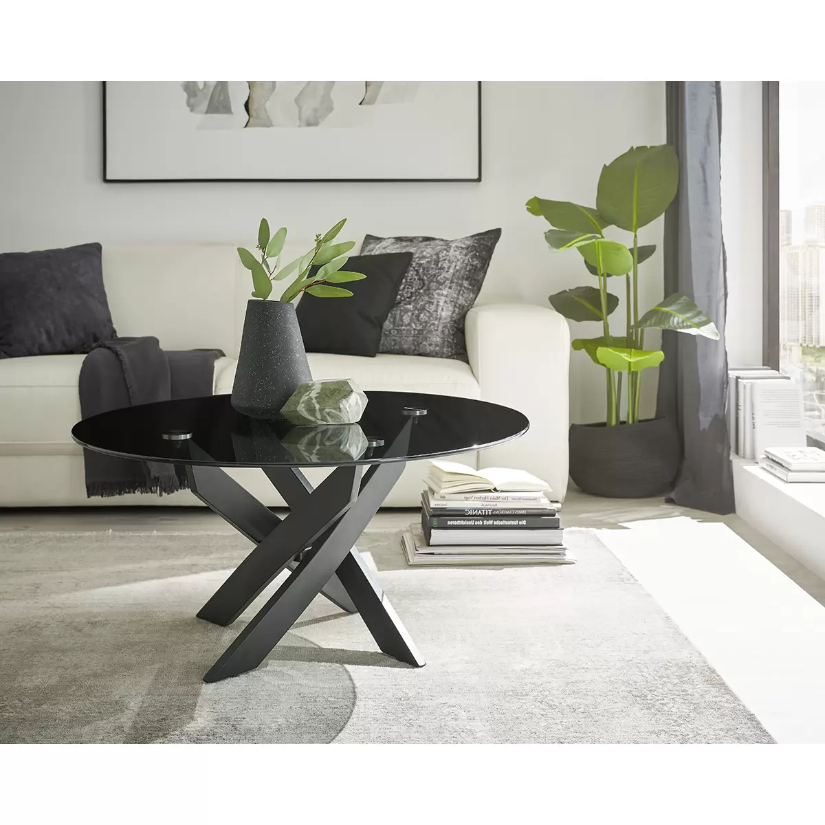 Salontisch Kopenhagen grau,schwarz