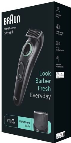 Braun - BT3421 - Multigroom - Zwart - Accu - Zelfslijpende Messen