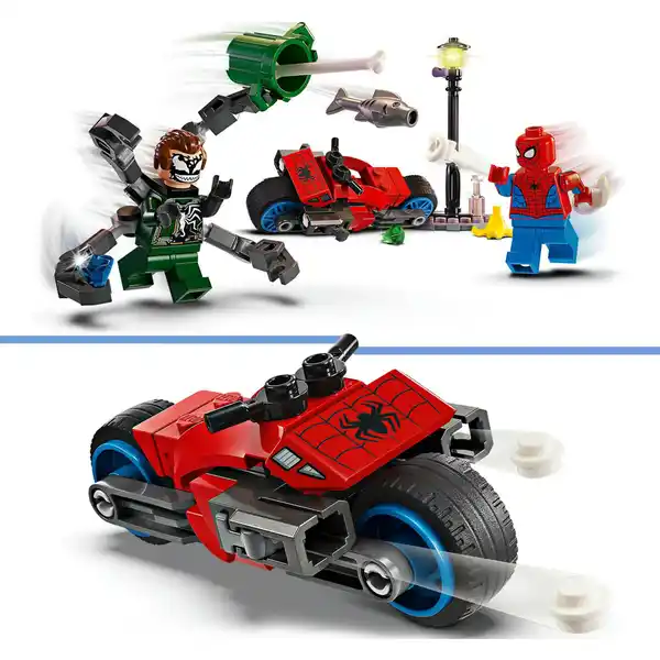 76275 Motorrad-Verfolgungsjagd: Spider-Man vs. Doc Ock