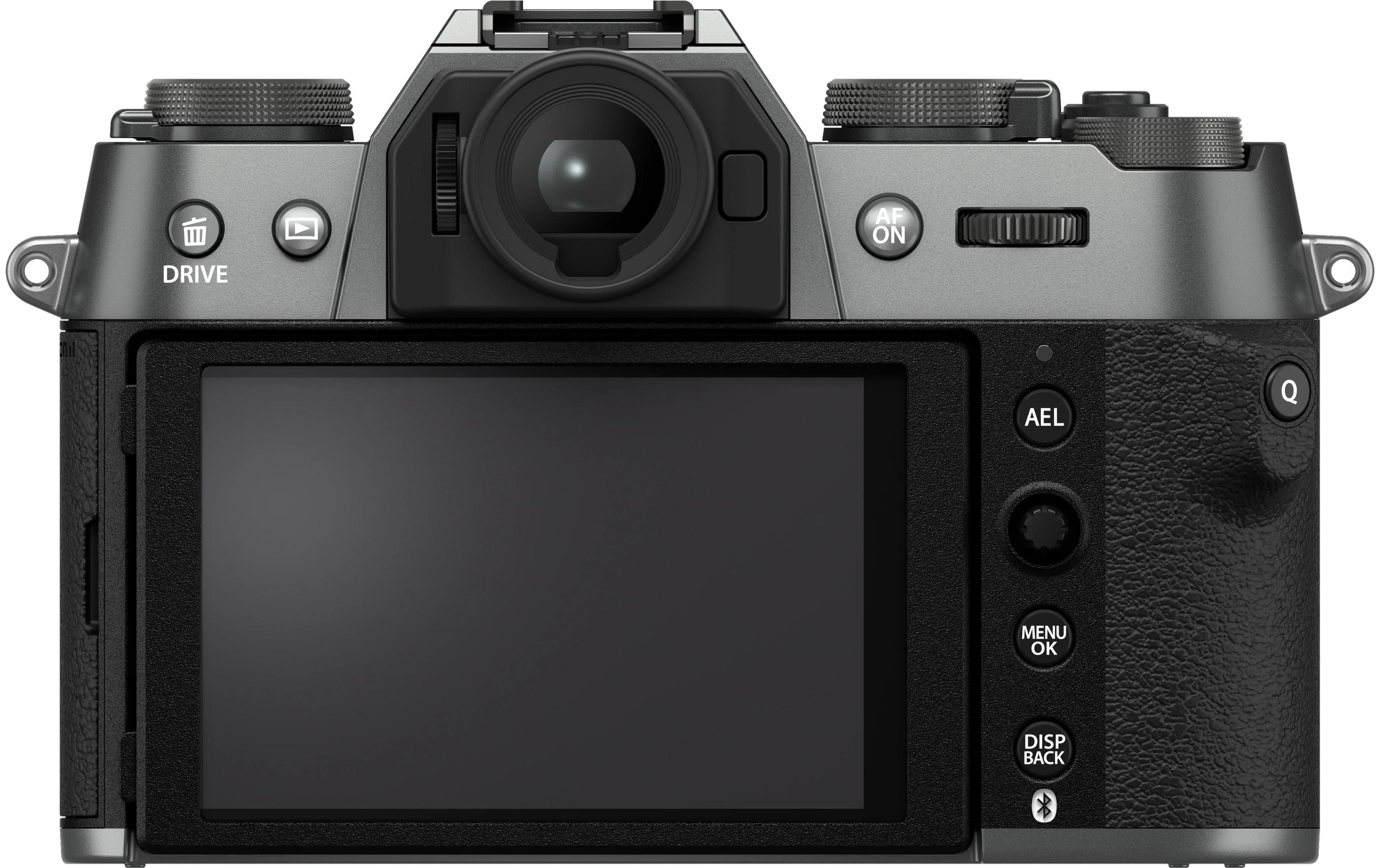 Fotokamera X-T50 Body Charcoal Silver<br>Kompakte Systemkamera mit 40.2-Megapixel-Sensor, 6.2K-Video und Filmsimulations-Einstellrad