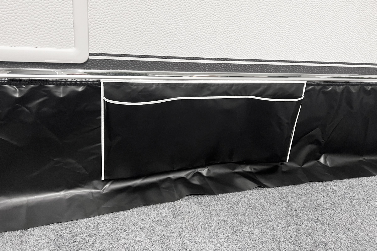 ESVO 3 meter tochtstrook met klittenband en opbergzak - Black