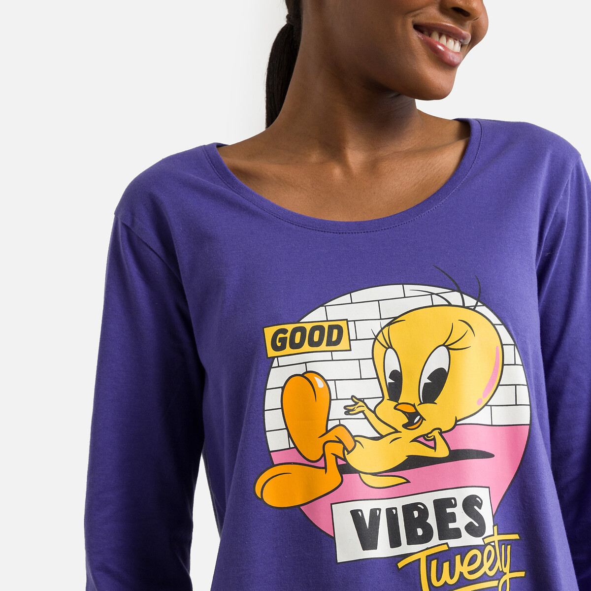 TWEETY!<br>Camisola de algodão de manga comprida Titi