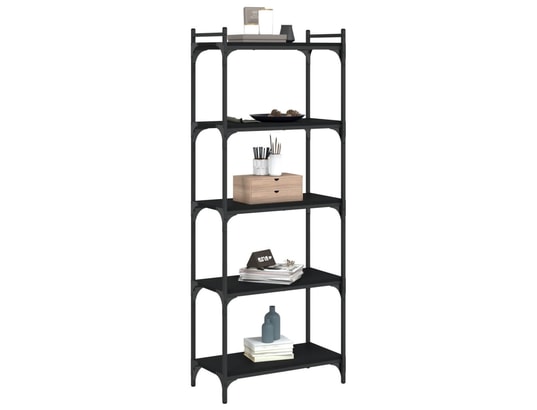 VIDAXL - Bibliothèque à 5 niveaux noir 60x30x154 cm bois d'ingénierie
