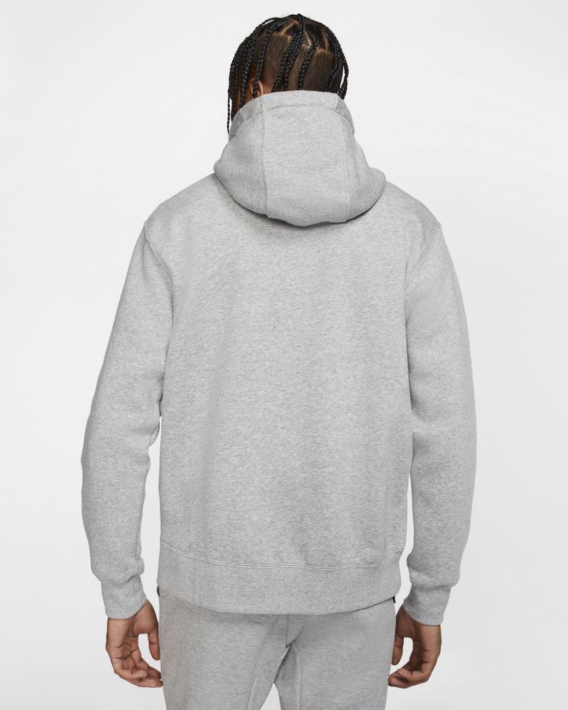 Sweat zippé à capuche Nike Sportswear Club Fleece Gris pour homme