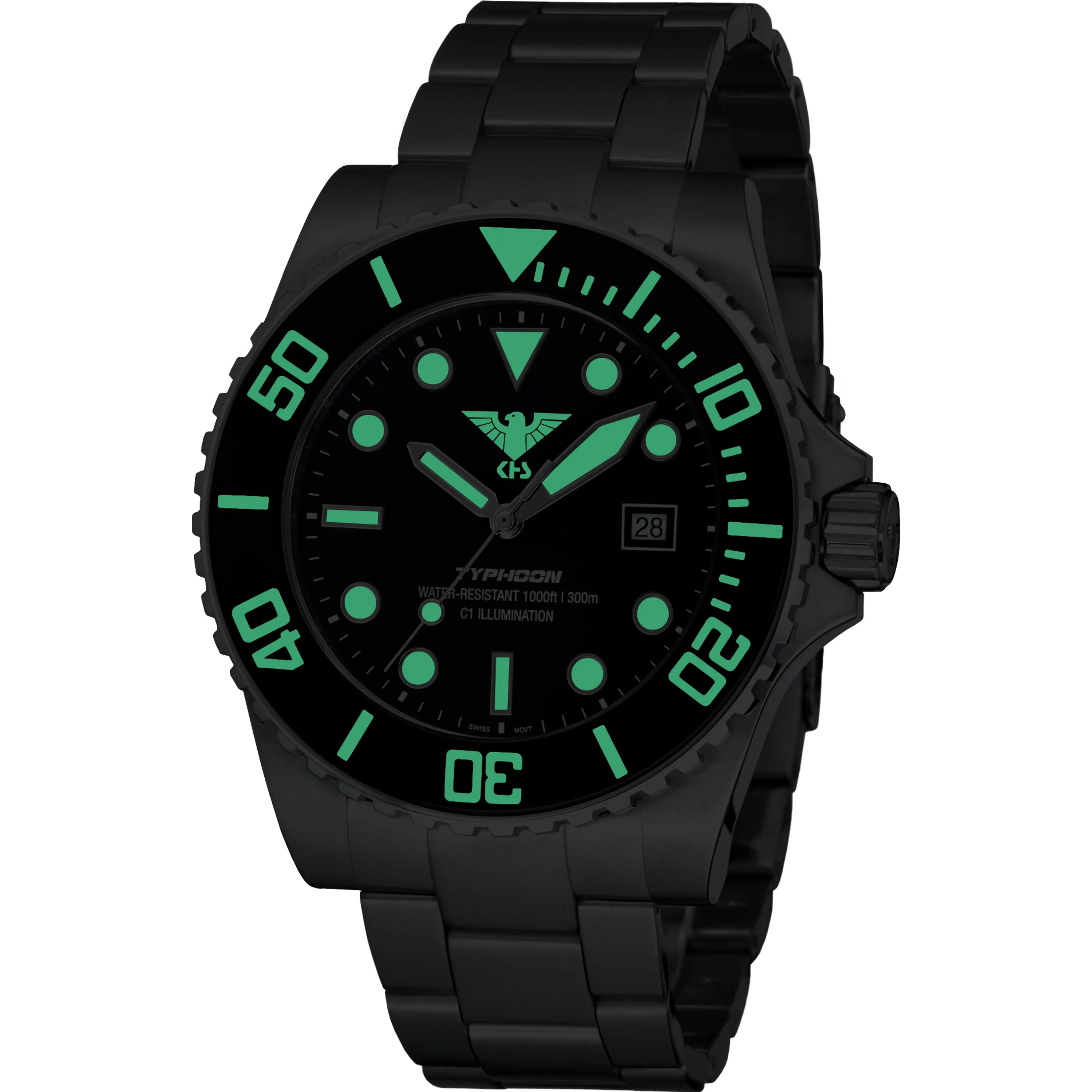 KHS -  Armbanduhr Typhoon Steel Stahlband