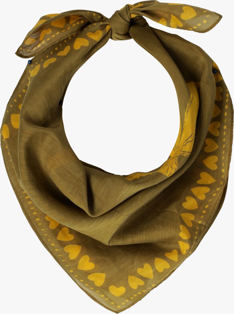 khaki bonnie studios sjaal love me do scarf