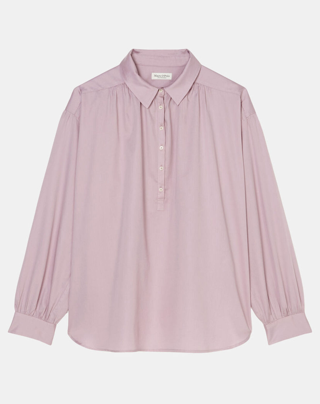 Marc O'Polo Blouse en Popeline col polo violet clair