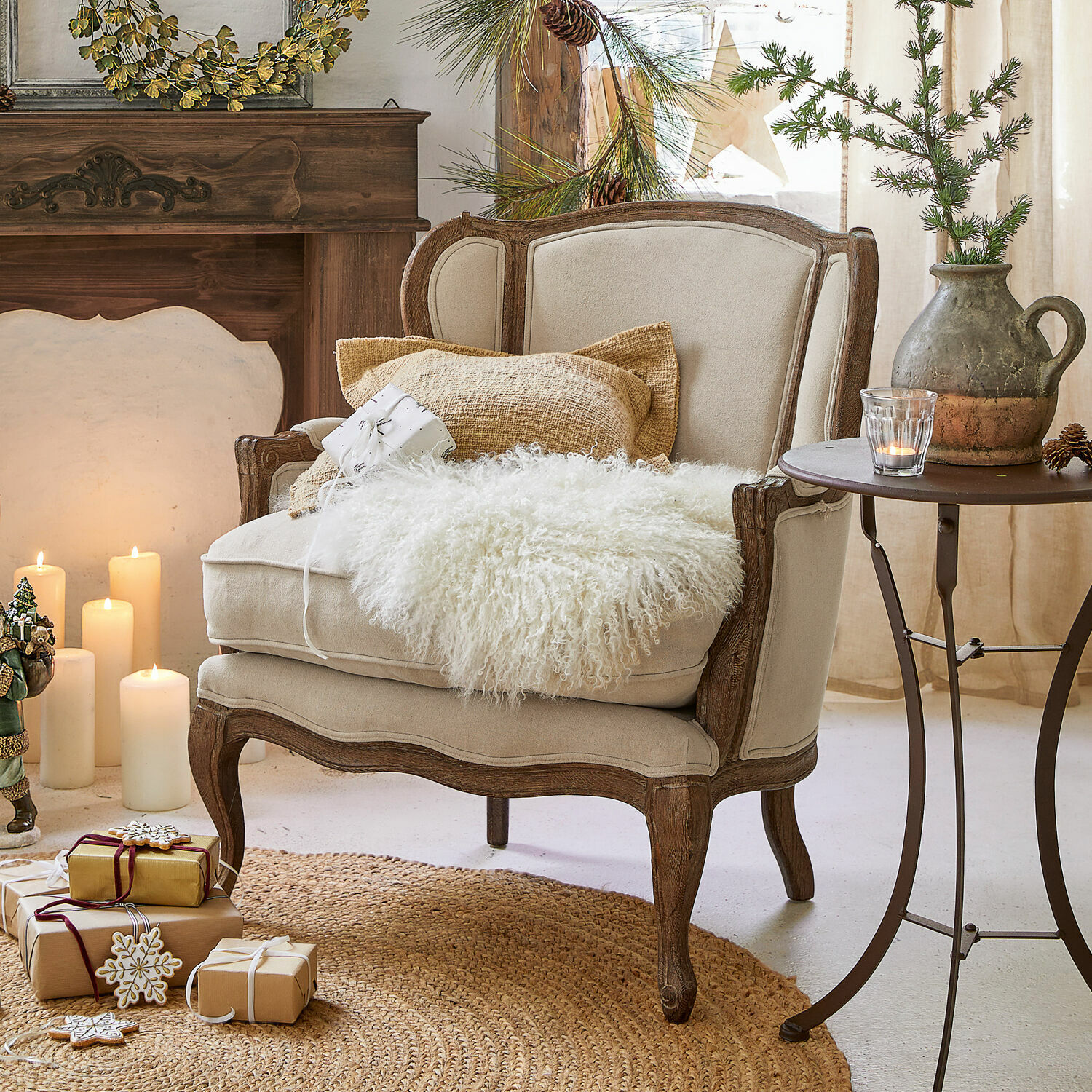 Sessel Kingswinford creme