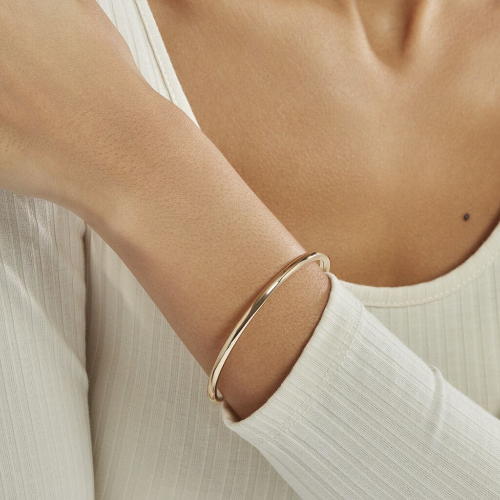 Bracelet Jonc Louliaae Plaqué Or Jaune