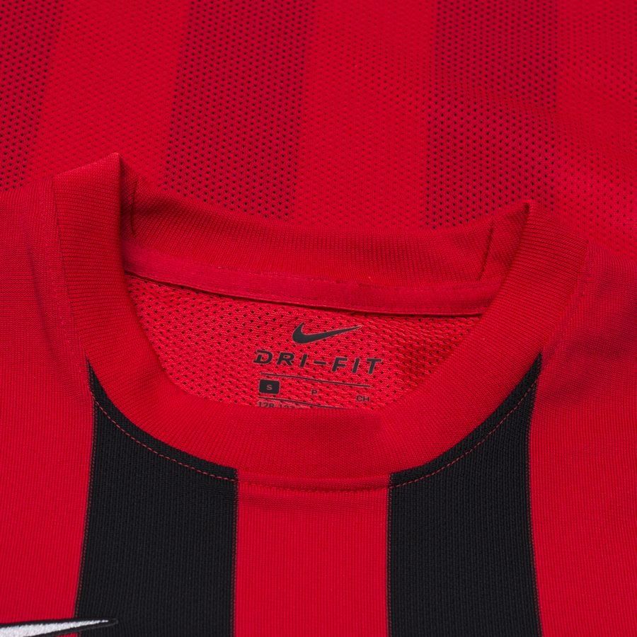 Nike Maillot Dri-FIT Striped Division IV - Rouge/Noir/Blanc Manches Longues Enfant