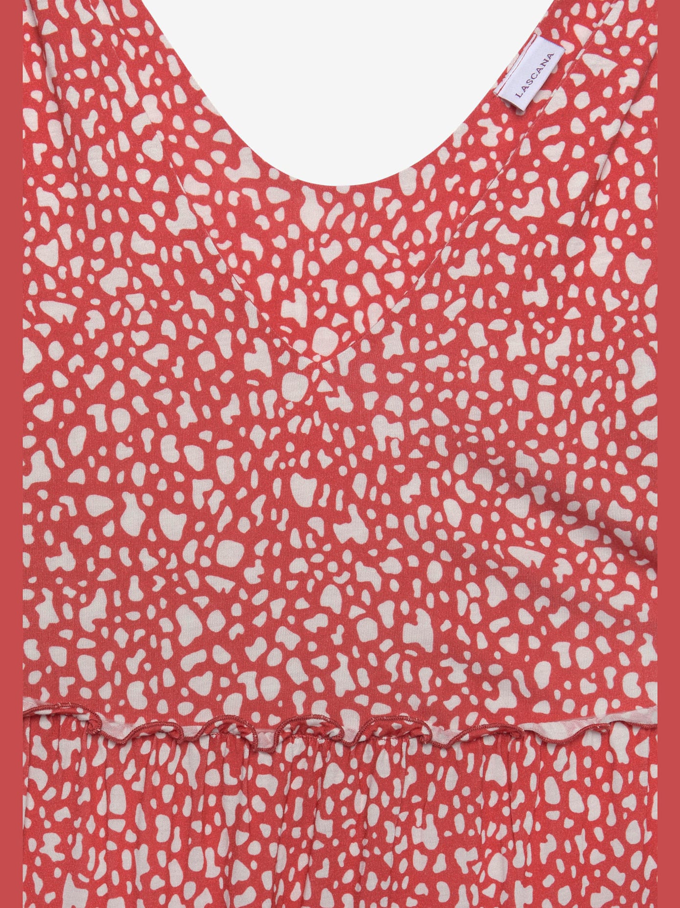 Robe imprimée robe en jersey courte à bretelles larges