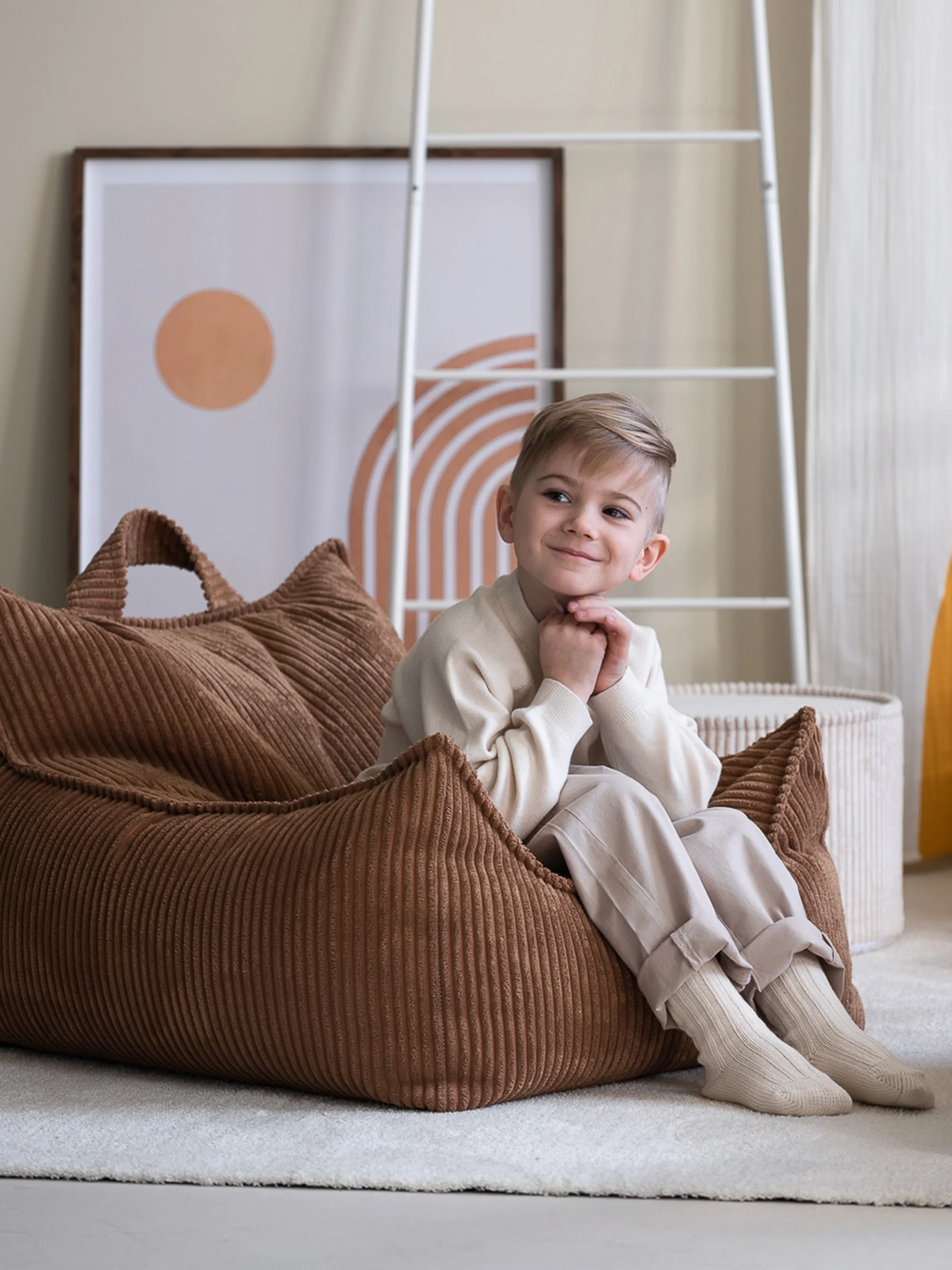 Kinderzitzak Sugar van corduroy