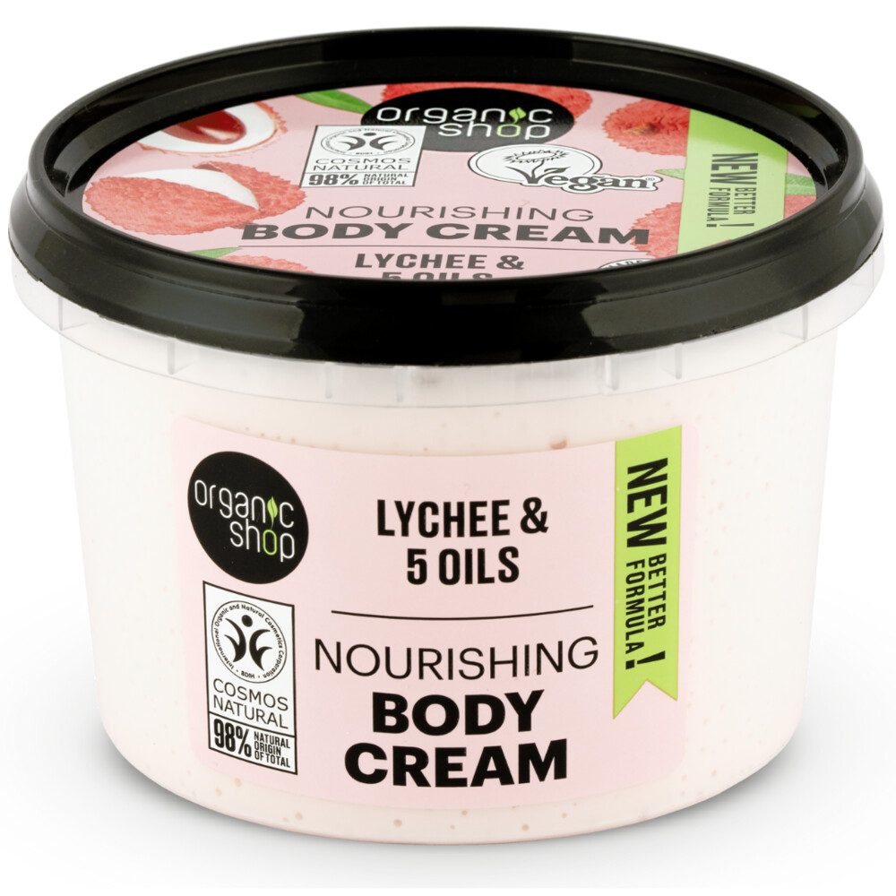 Organic Shop Nourishing Bodycrème Lychee250 ml