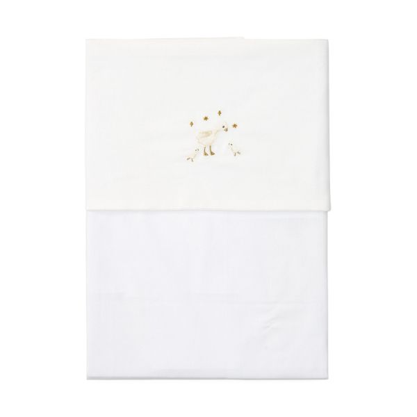 Little Dutch Little Goose Wieglaken Geborduurd - 70 x 100 cm