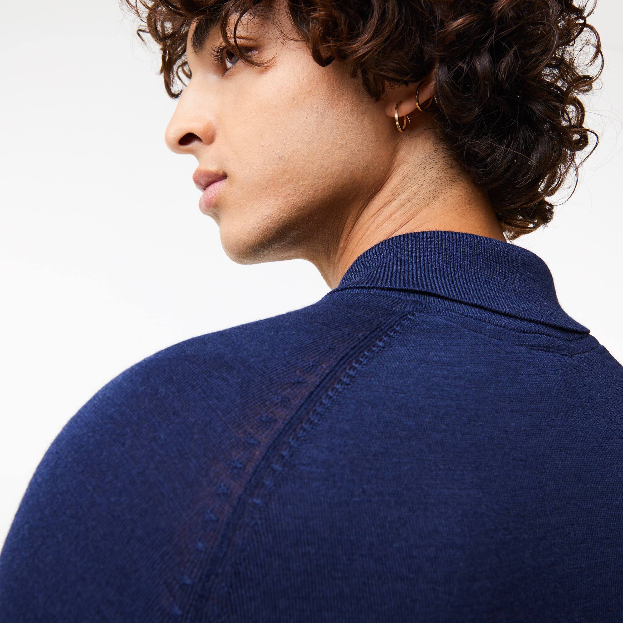 Pull homme Golf Lacoste SPORT en laine technique Pullovers - Bleu - Lacoste - Homme