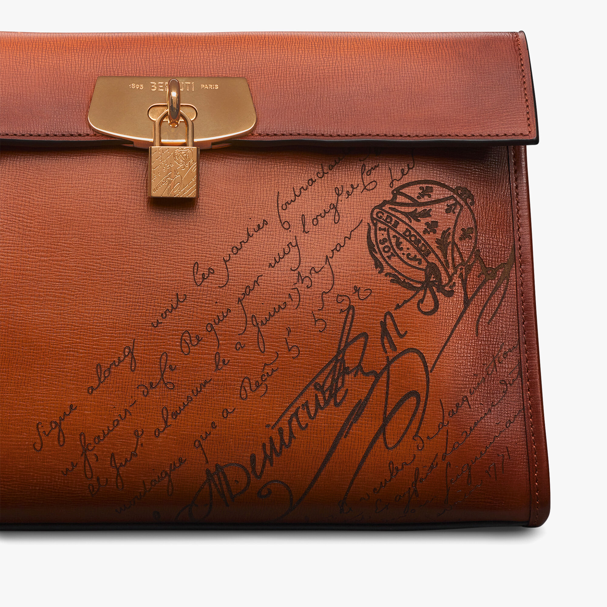 Sac Bandoulière E'Mio En Cuir Scritto