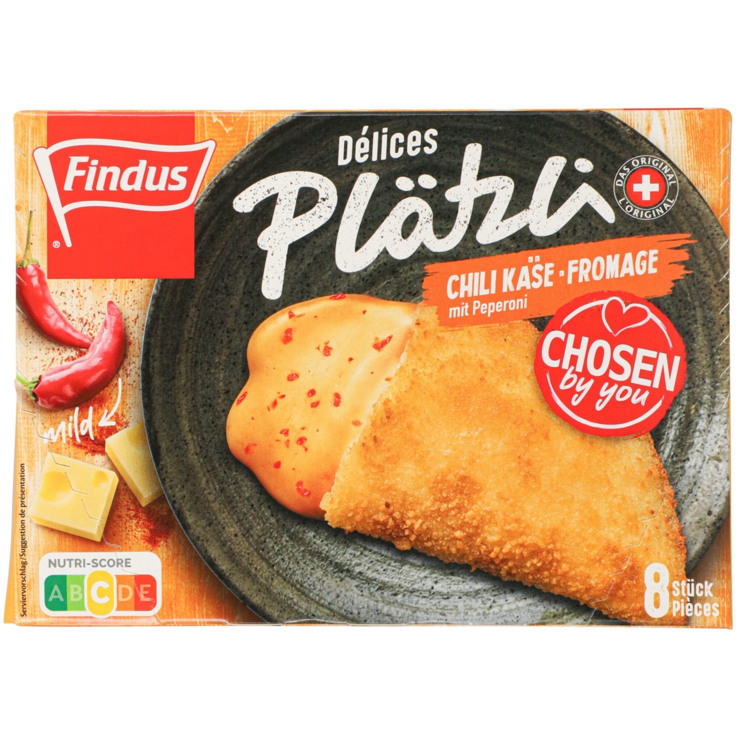 Findus Chili Cheese Plätzli 8x60g