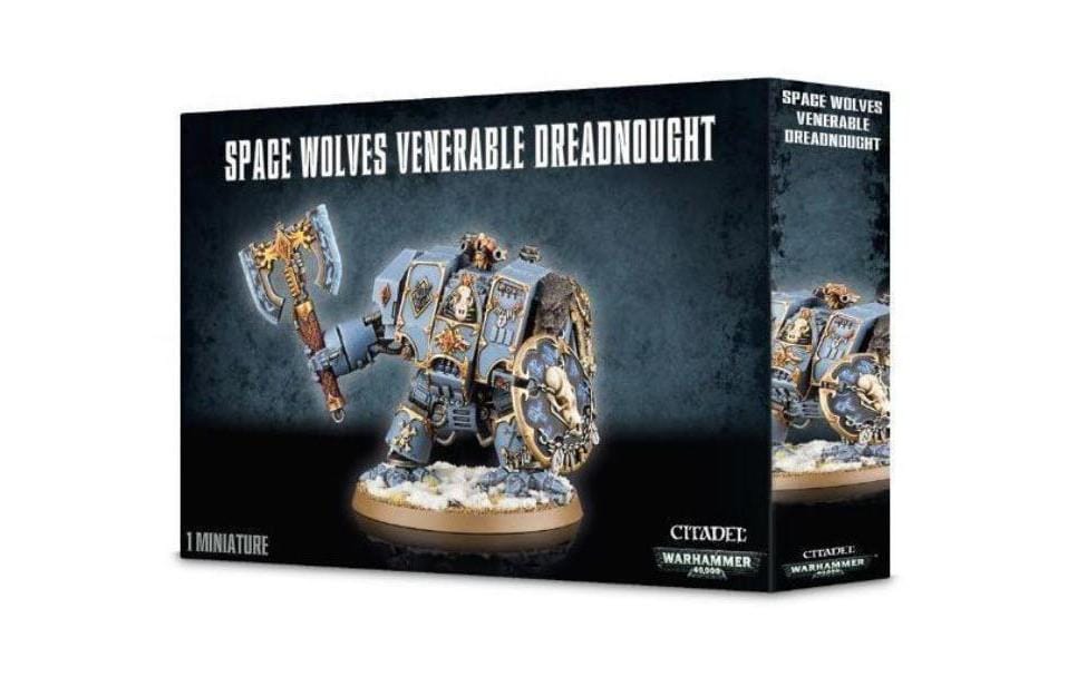 Figur Warhammer 40.000 Space Wolves Venerable DreadnoughtBausatz für 1 Figur