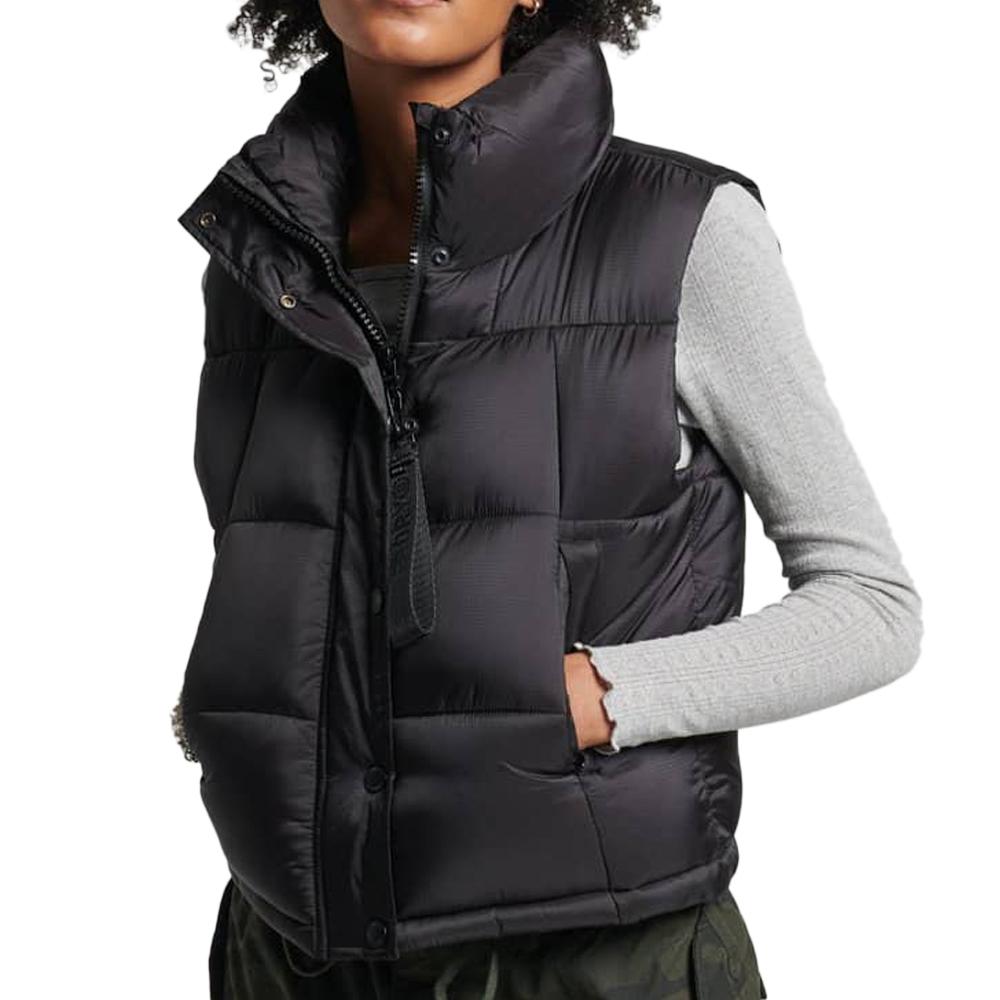 Superdry Doudoune sans manches Noire Femme Superdry Code