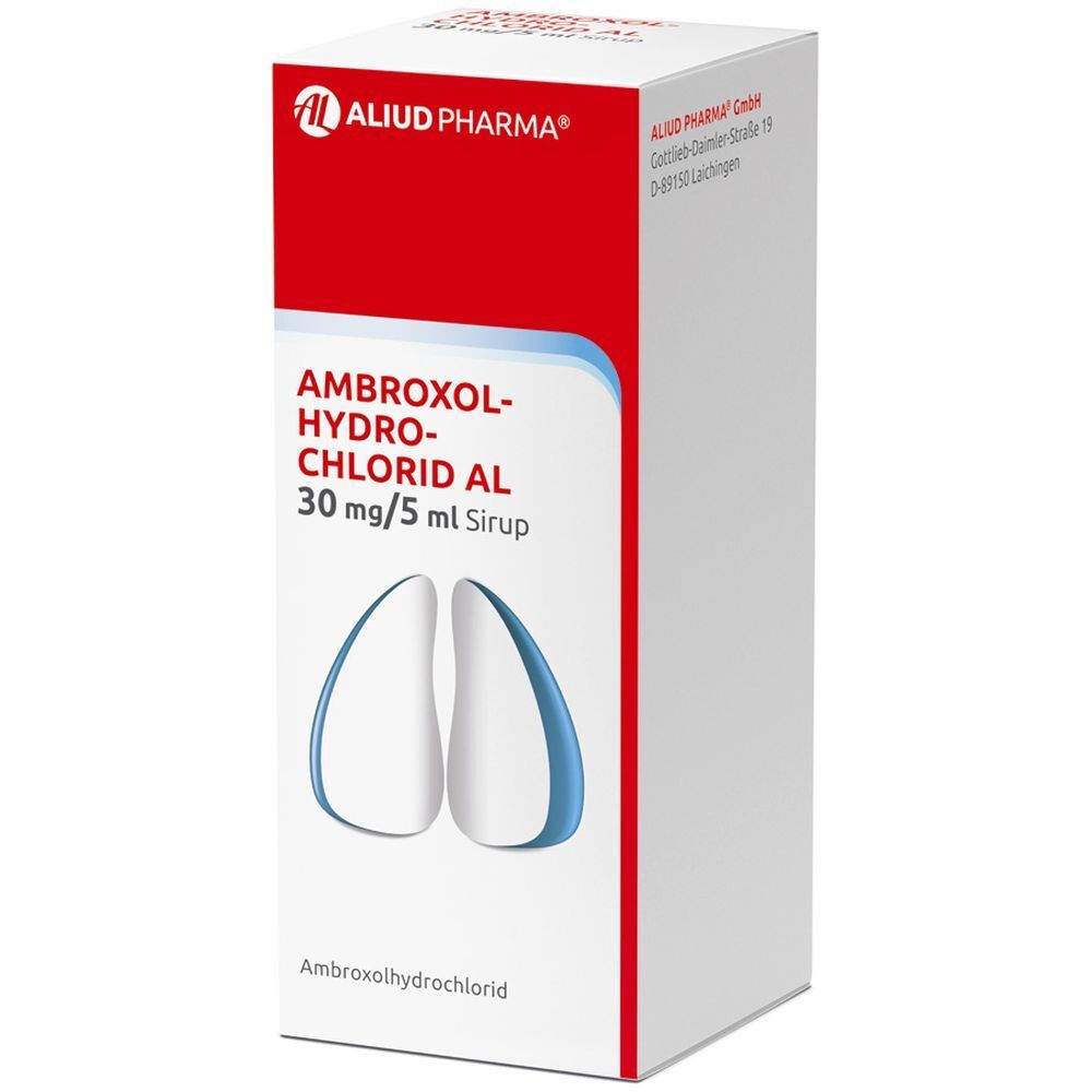 Ambroxolhydrochlorid AL 30 mg / 5 ml Sirup zur Erleichterung des Abhustens bei erkältungsbedingter Bronchitis (Schleimlöser)