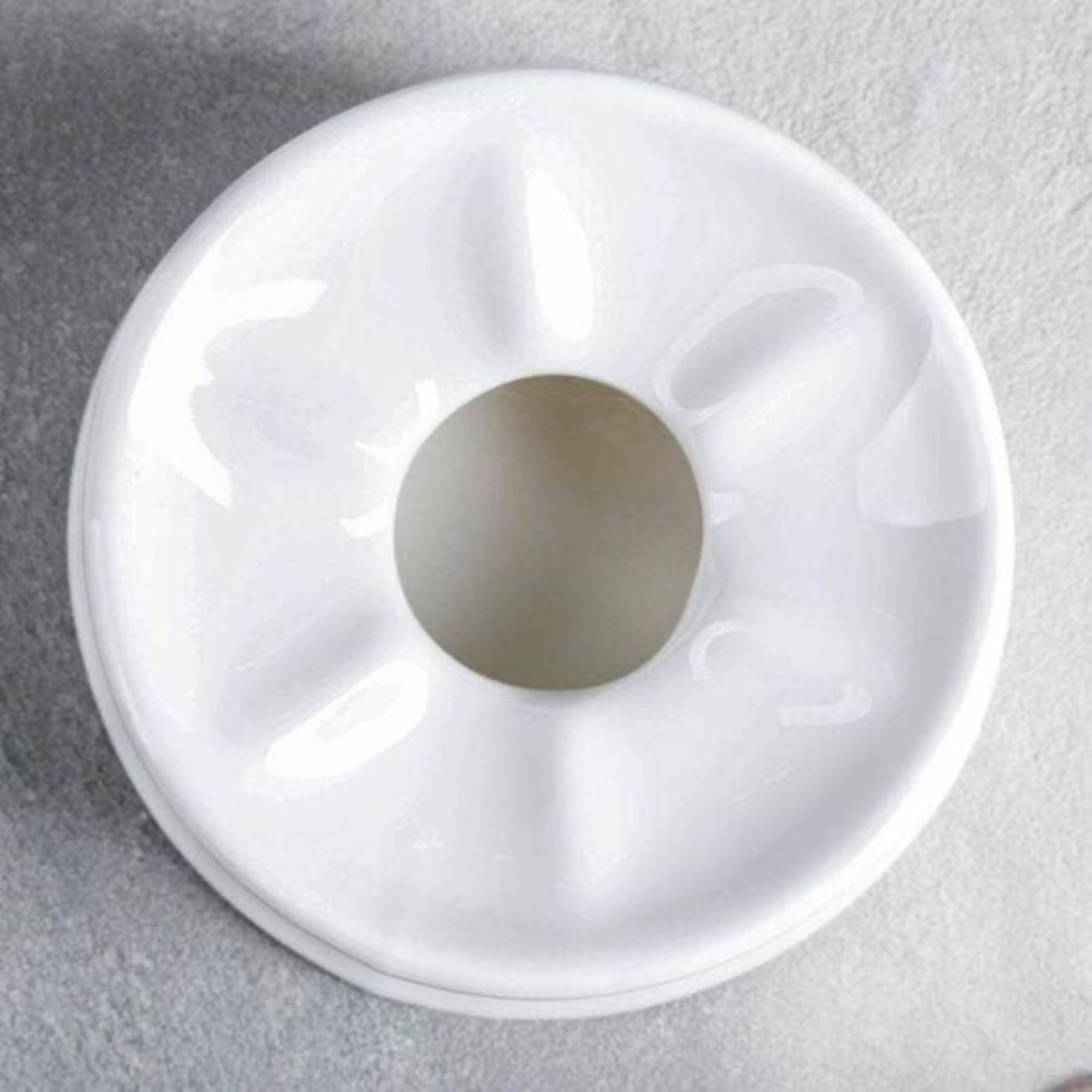 Warmhalteständer aus weißem Porzellan – 13 cm, Feinporzellan, in Geschenkbox