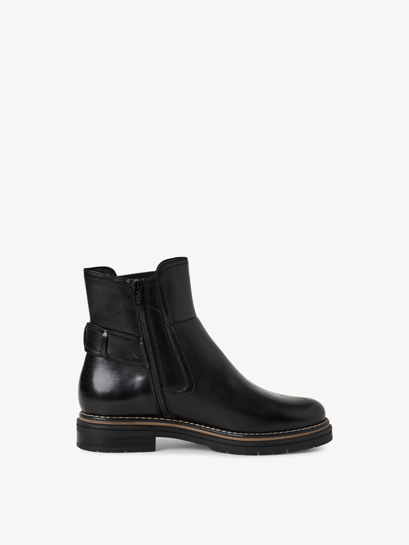Leren Chelseaboot - zwart